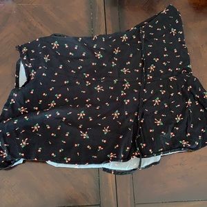 Urban outfitters wrap skirt black floral